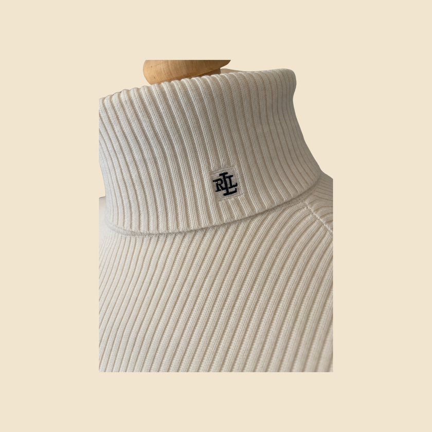 Pull col roulé LAUREN Ralph Lauren écru - Taille S