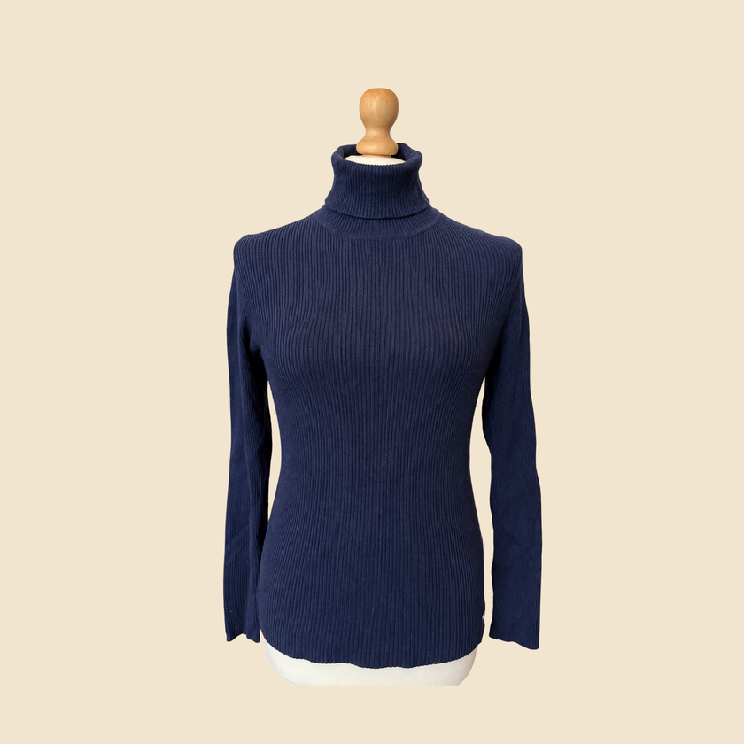 Pull col roulé LAUREN Ralph Lauren bleu marine - Taille M