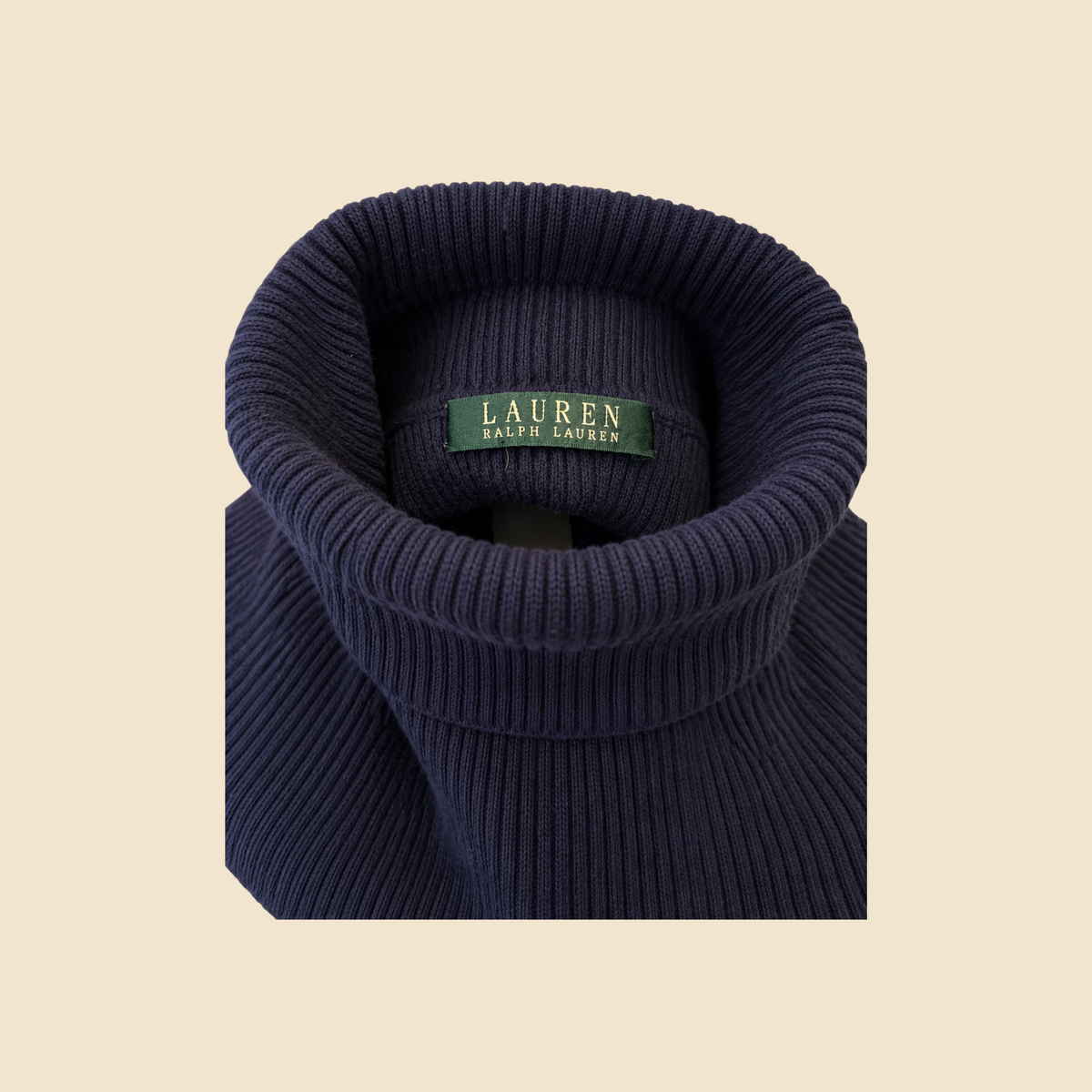 Pull col roulé LAUREN Ralph Lauren bleu marine - Taille M