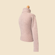 Pull col roulé LAUREN Ralph Lauren rose poudré - Taille M (taille petit)