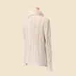 Pull col roulé torsadé LAUREN Ralph Lauren écru - Taille L