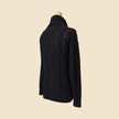 Pull long col roulé torsadé LAUREN Ralph Lauren Jeans Co. noir - Taille XL