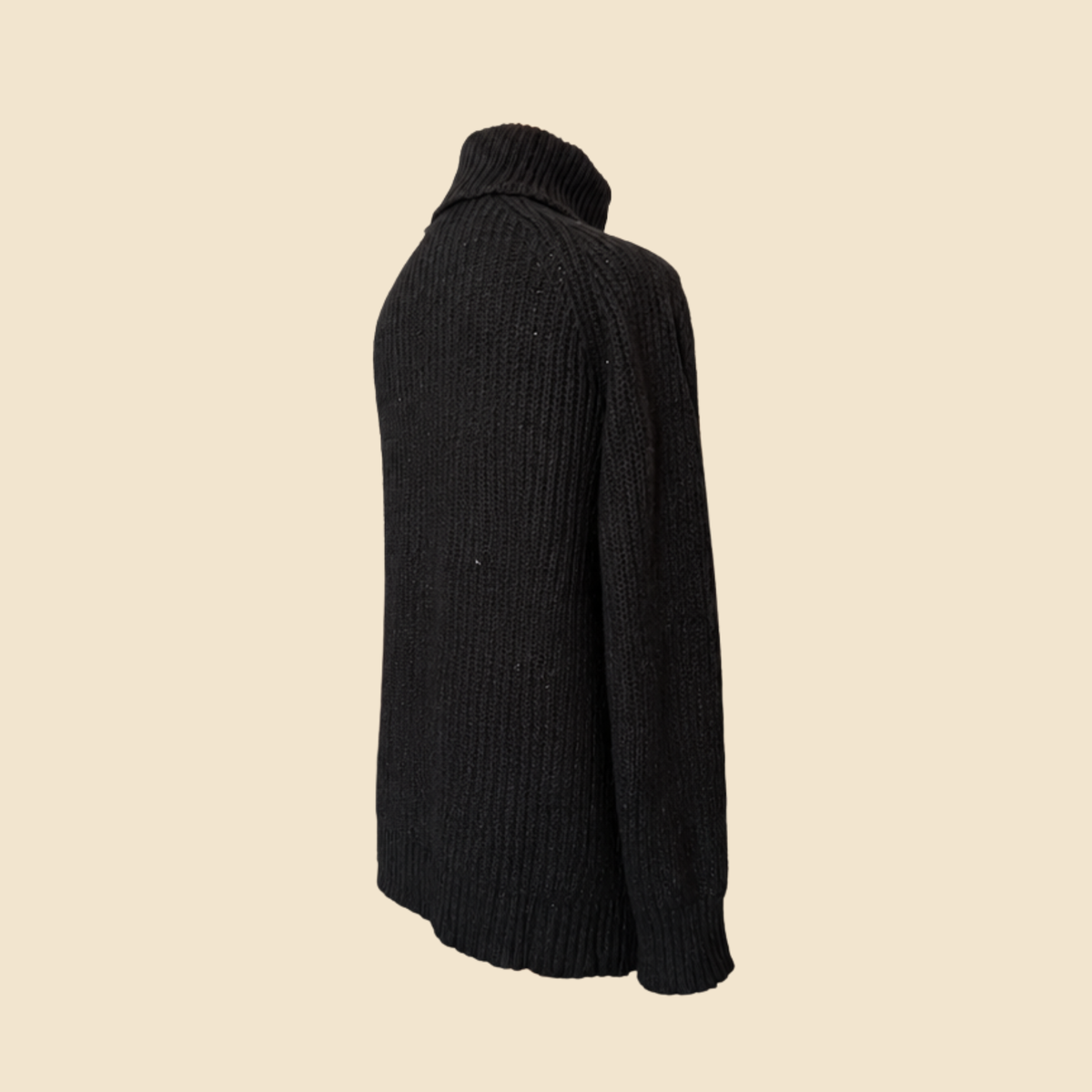Pull long col roulé LAUREN Jeans Co. Ralph Lauren noir - Taille L