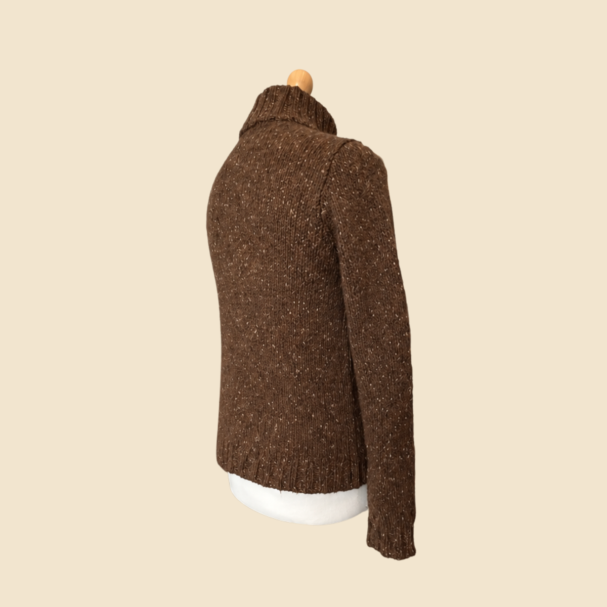Pull col roulé LAUREN Ralph Lauren marron - Taille L
