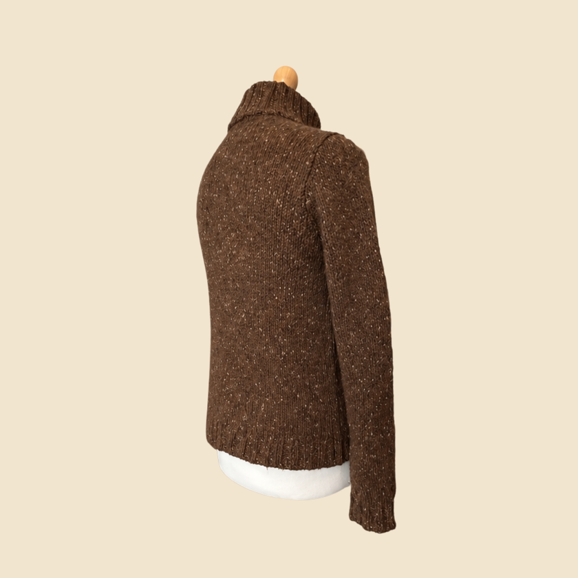 Pull col roulé LAUREN Ralph Lauren marron - Taille L
