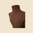 Pull col roulé LAUREN Ralph Lauren marron - Taille L