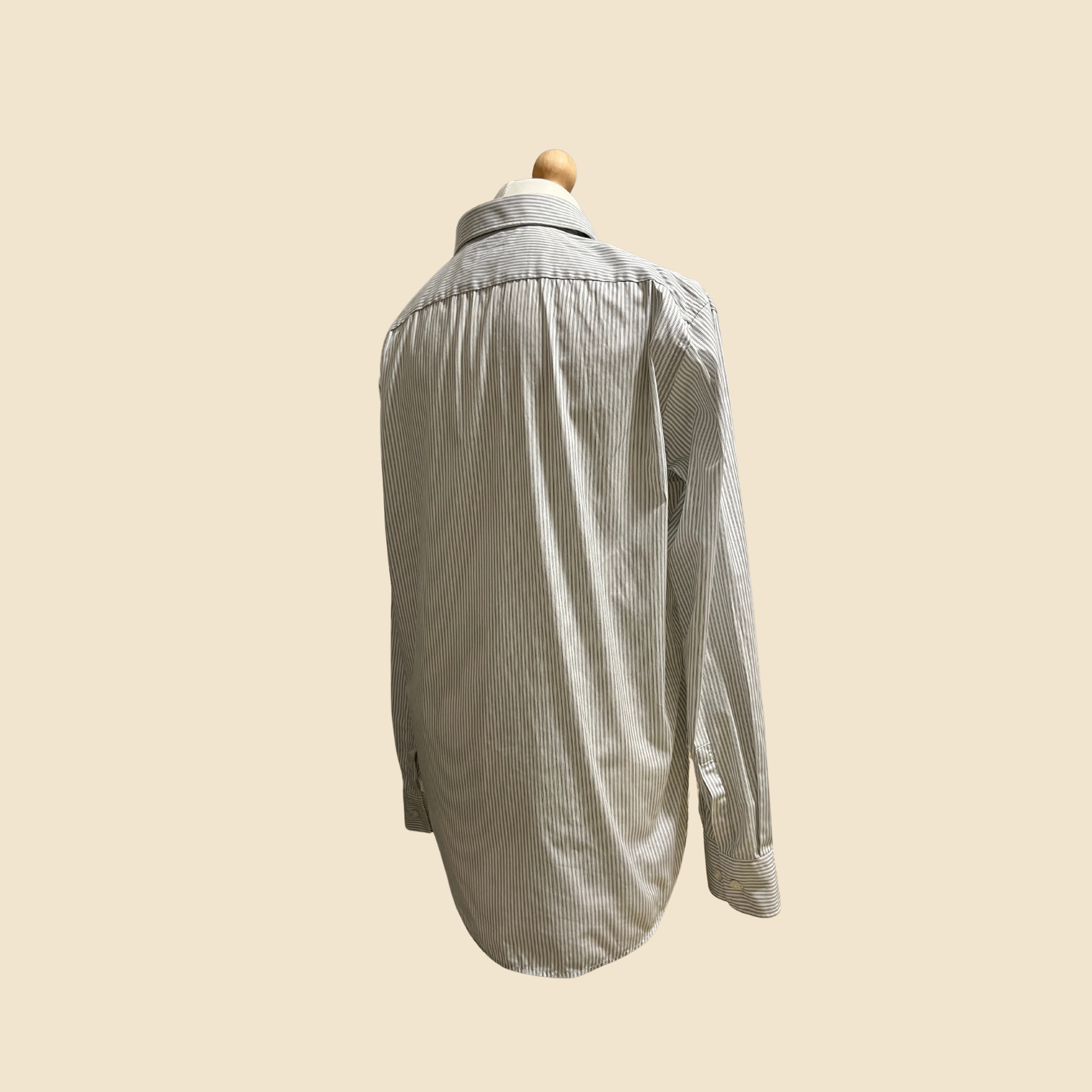 Chemise HUGO BOSS à fines rayures bleu et blanc - Taille 44