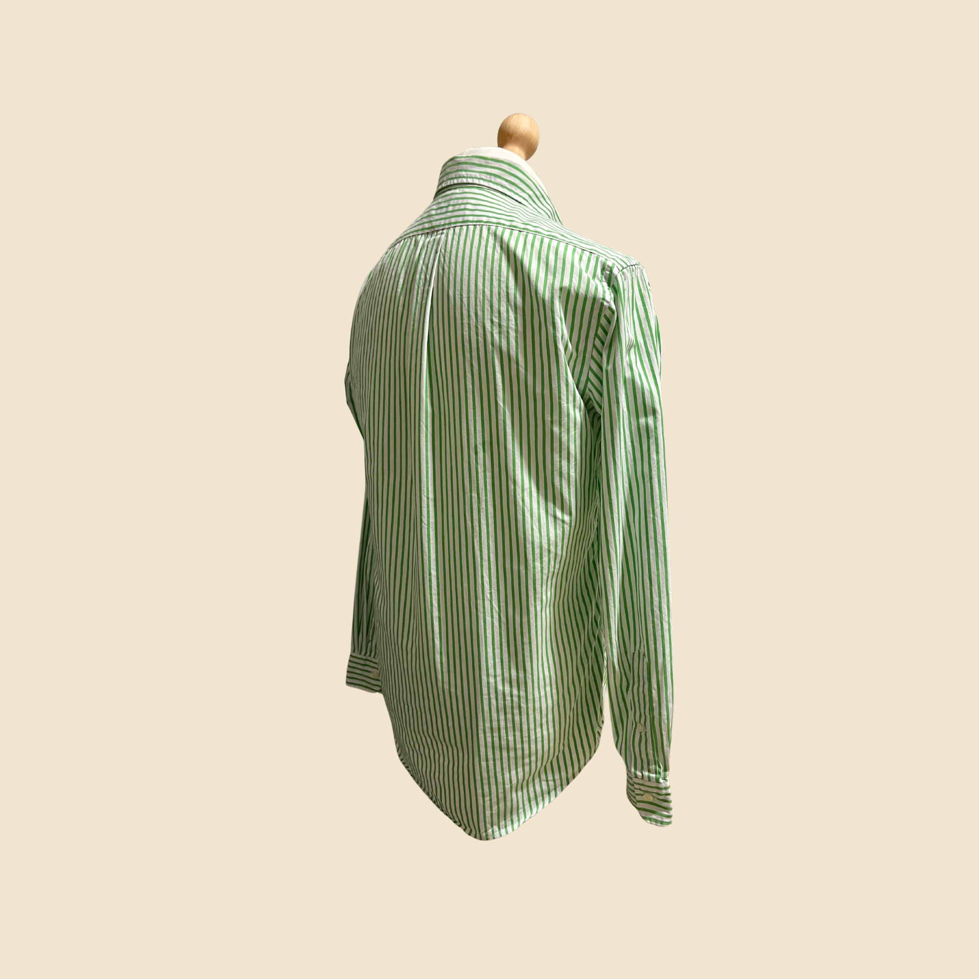 Chemise RALPH LAUREN rayée vert & blanc - Taille M