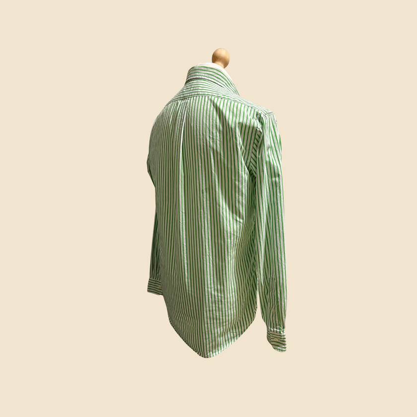 Chemise RALPH LAUREN rayée vert & blanc - Taille M