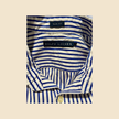 Chemise RALPH LAUREN rayée bleu & blanc - Taille 36