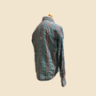 Chemise HUGO BOSS orange rayée bleu turquoise & rose - Taille L