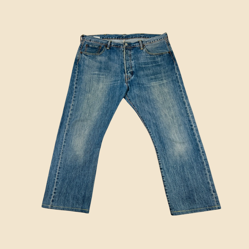 Jean LEVI'S 501 original denim bleu délavé - Taille W38/L30 (48/50FR)