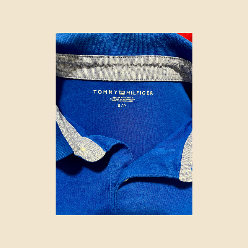 Polo TOMMY HILFIGER bleu électrique - Taille S