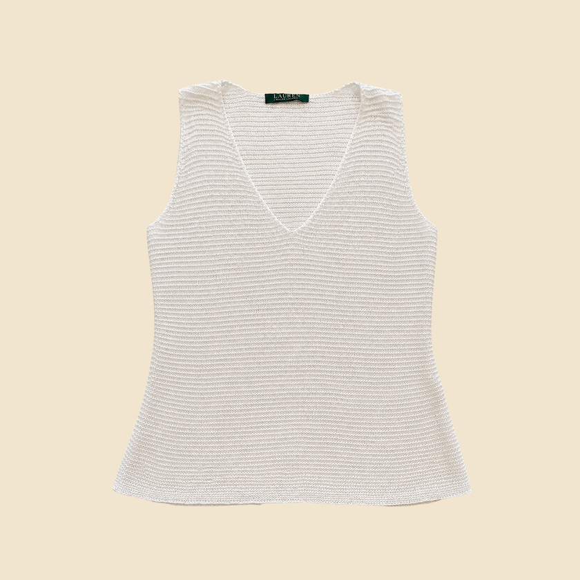Débardeur en maille LAUREN RALPH LAUREN blanc