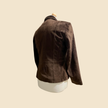 Veste/Blazer en cuir (velours) marron - Taille 40