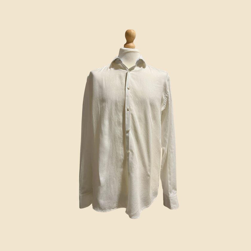 Chemise BOSS HUGO blanche texturée – Taille XL