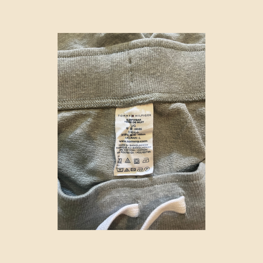 Short TOMMY HILFIGER TH 1985 gris chiné - Taille L