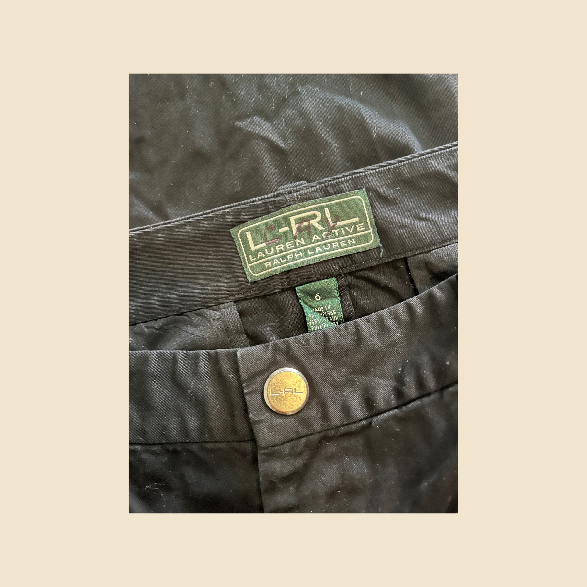 Short LAUREN RALPH LAUREN noir - Taille 6 (38 FR)