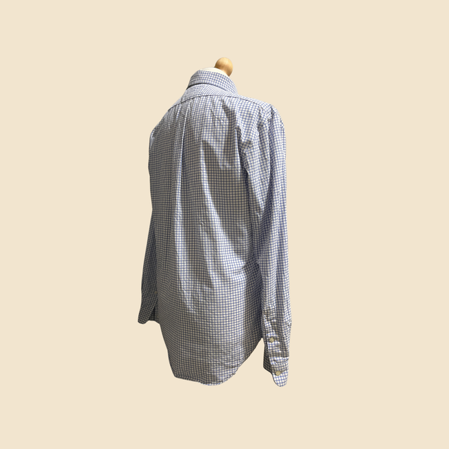 Chemise RALPH LAUREN à carreaux bleu & blanc - Taille L