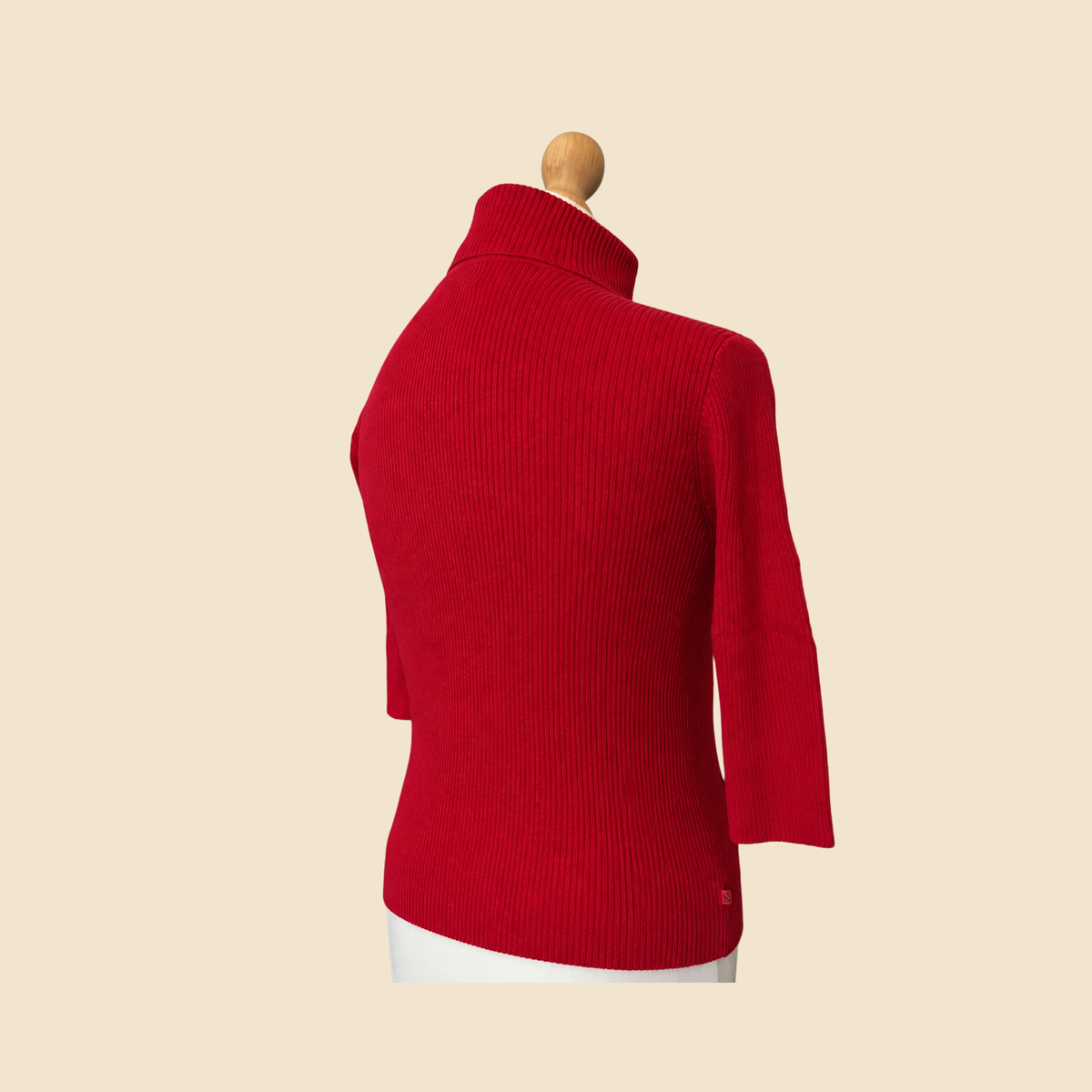 Pull col roulé LAUREN Ralph Lauren rouge - Taille S