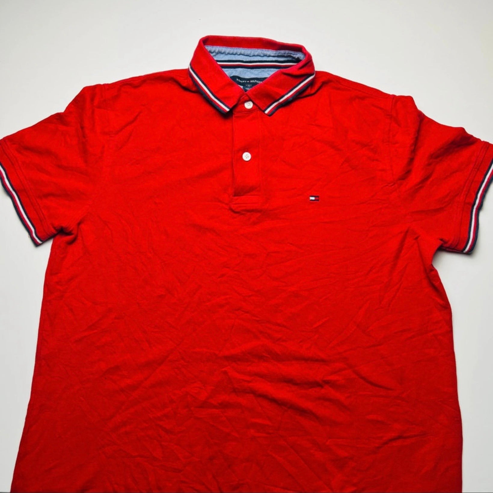 Polo TOMMY HILFIGER rouge - Taille M