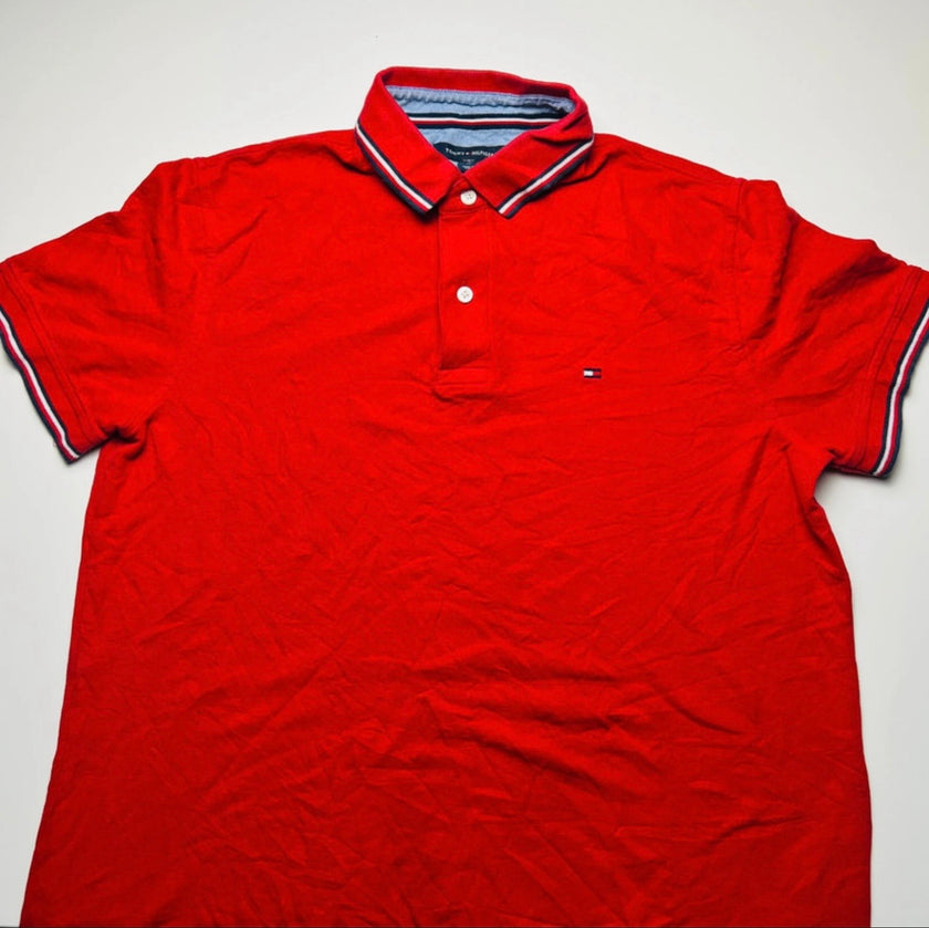 Polo TOMMY HILFIGER rouge - Taille M