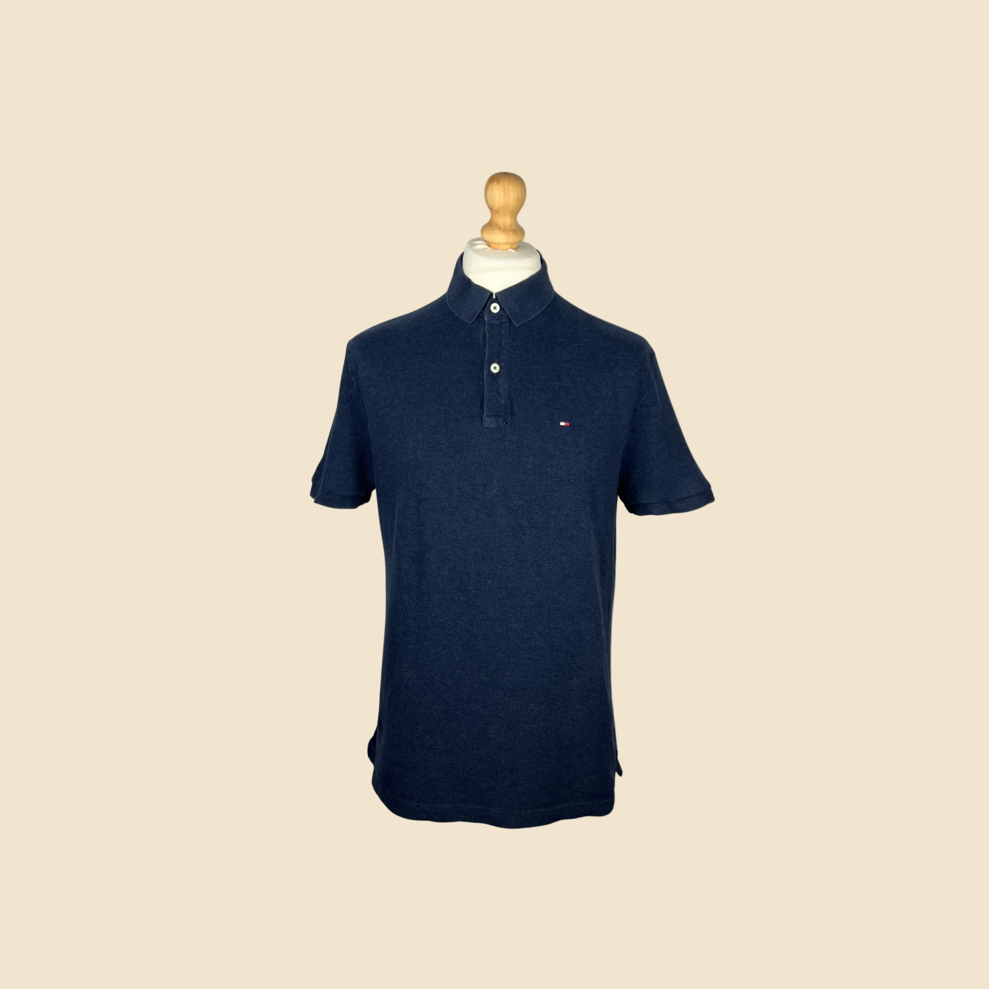 Polo TOMMY HILFIGER bleu chiné - Taille L