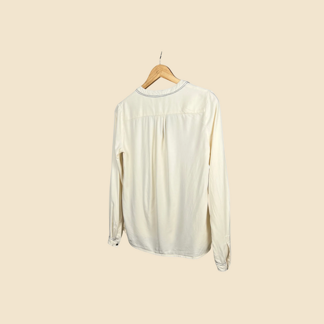 TOMMY HILFIGER Cream Flowy Blouse - Size 4 (US 6 / UK 10)