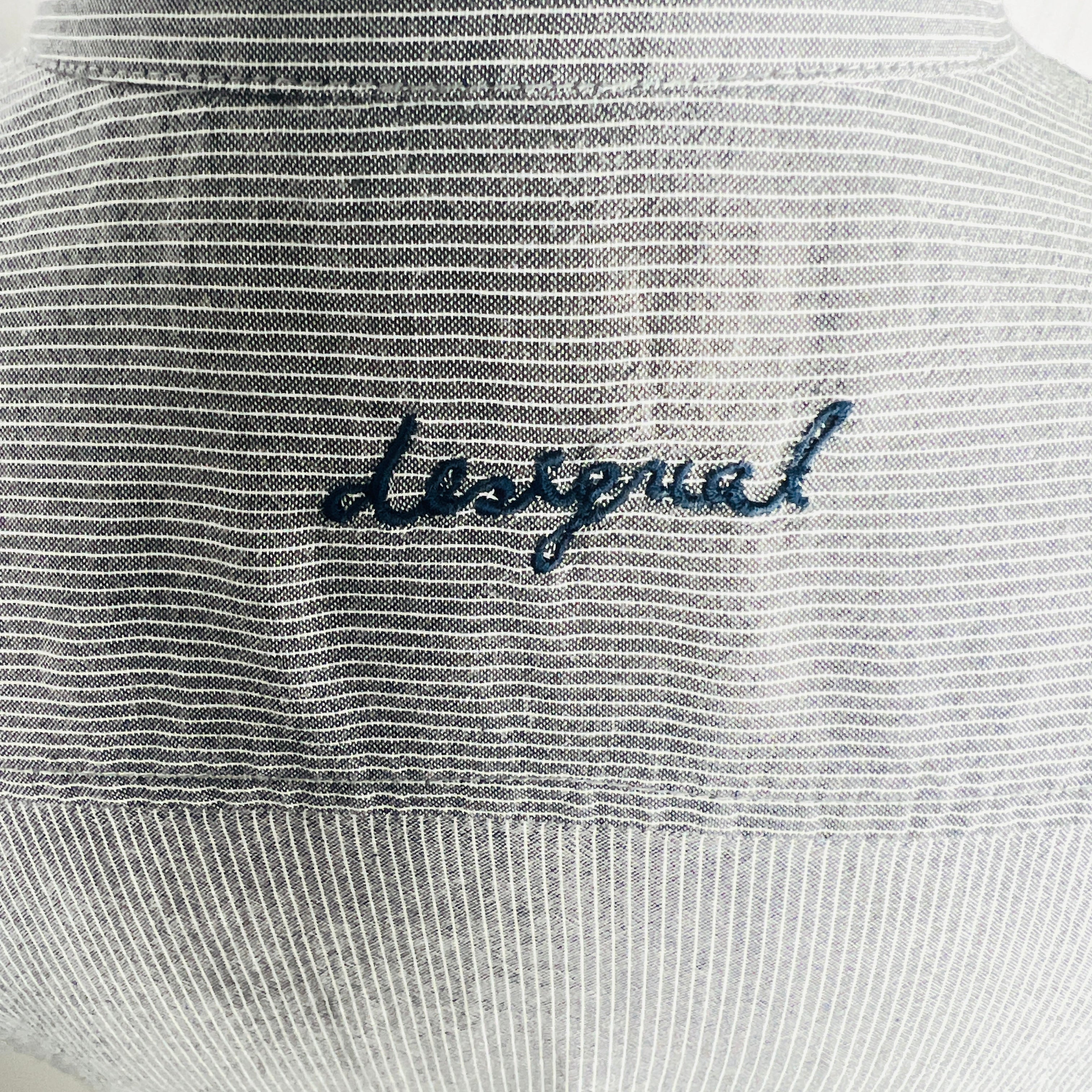 Chemisette DESIGUAL à rayure grise & blanche - Taille XL
