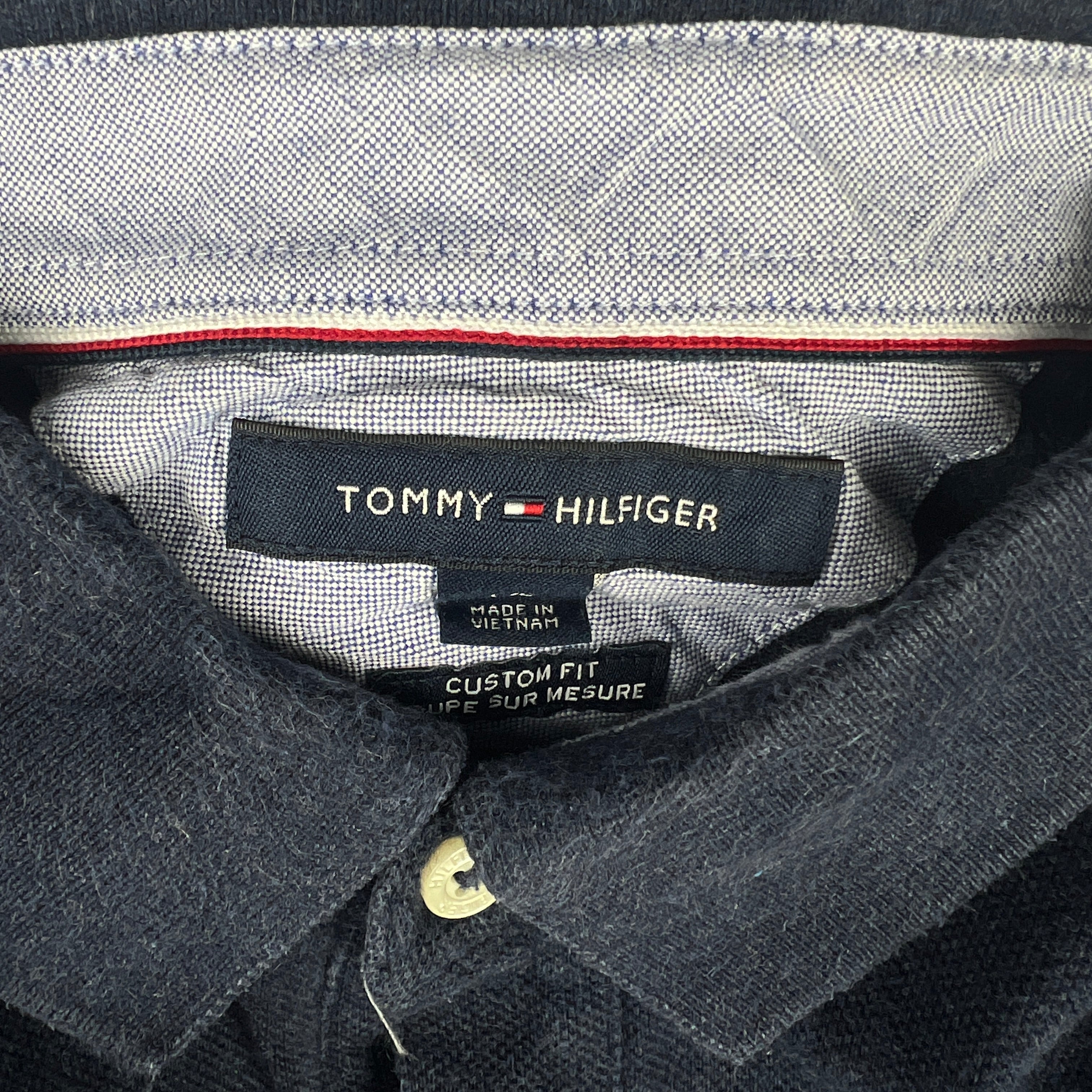 Polo TOMMY HILFIGER bleu chiné - Taille L