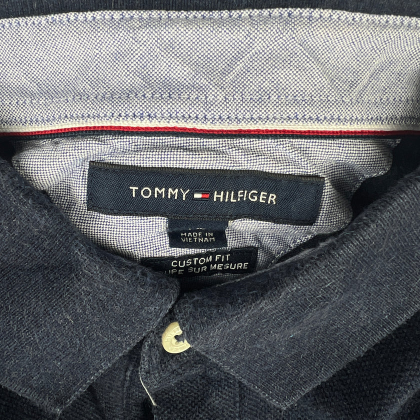 Polo TOMMY HILFIGER bleu chiné - Taille L