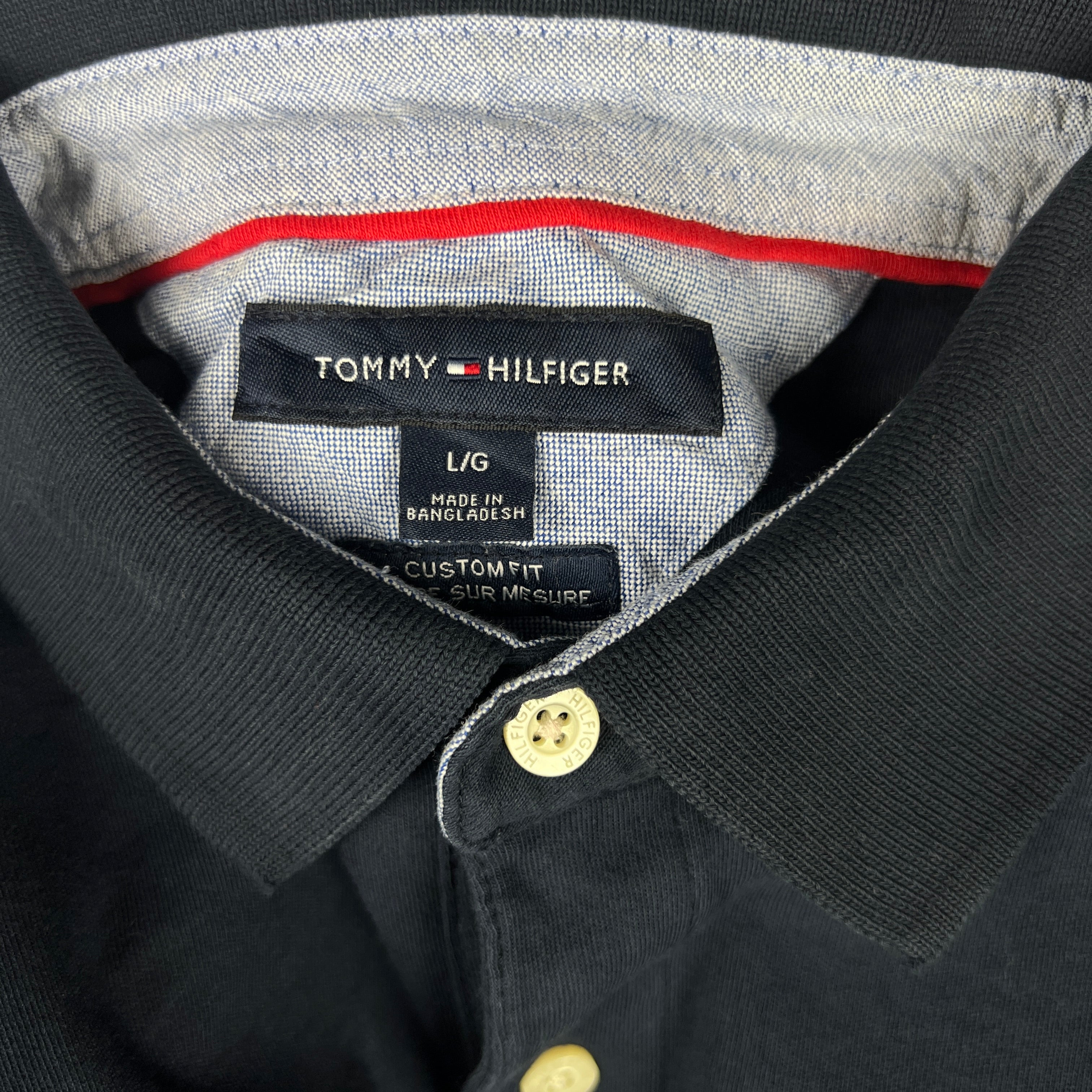Polo TOMMY HILFIGER bleu marine - Taille L