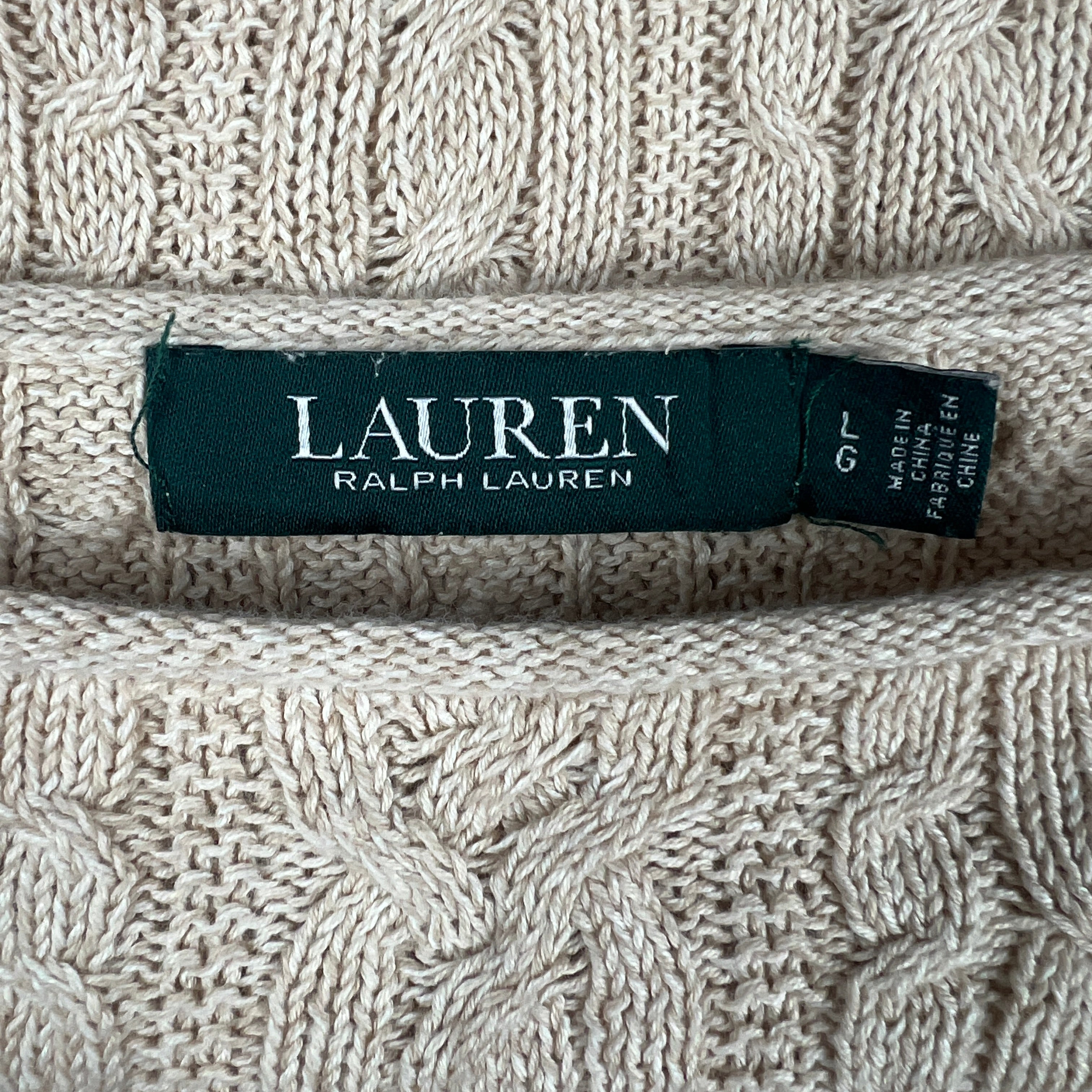 Pull LAUREN Ralph Lauren beige - Taille L