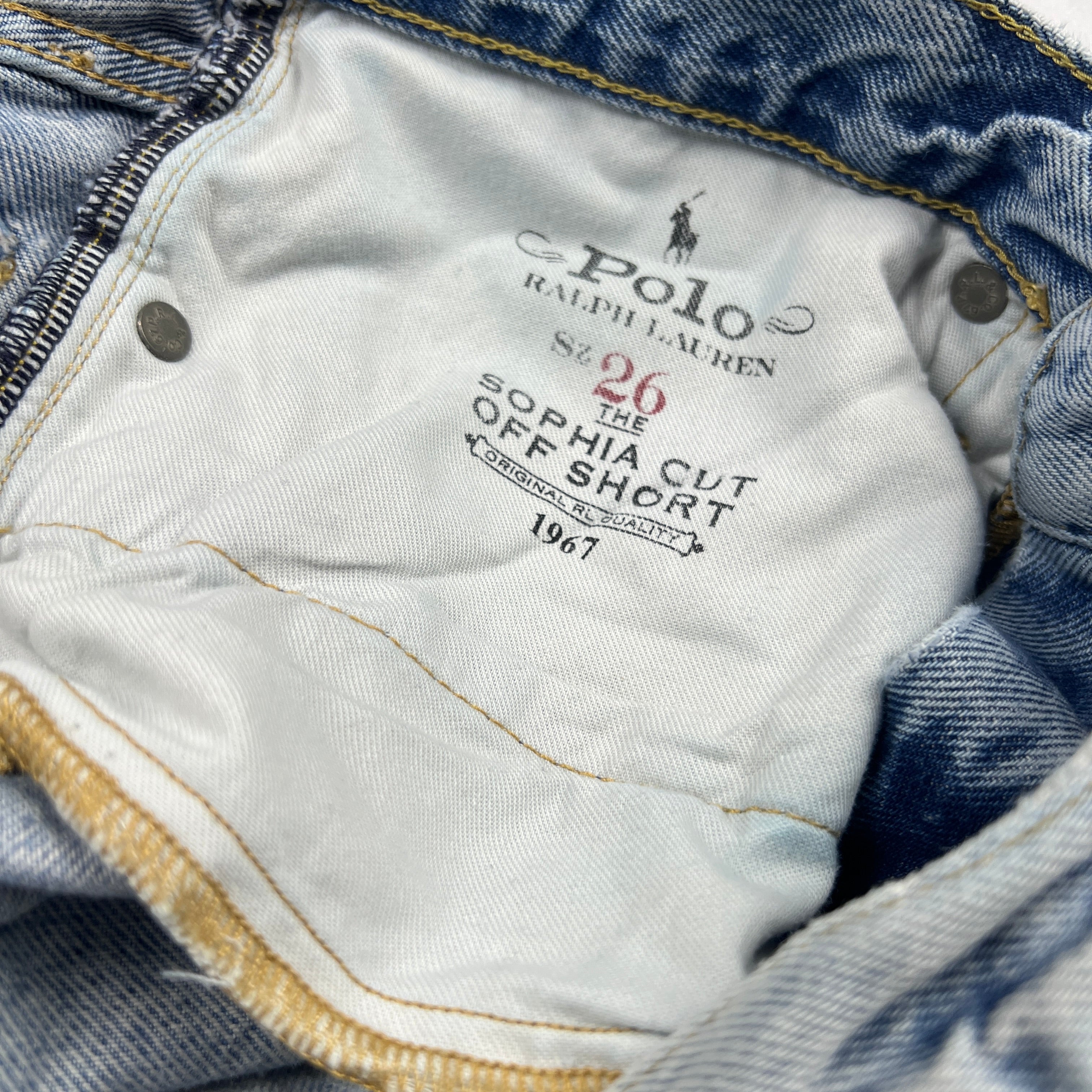 Short en jean POLO RALPH LAUREN vintage - Taille 36