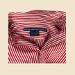 Chemise RALPH LAUREN rouge rayée blanche - Taille L
