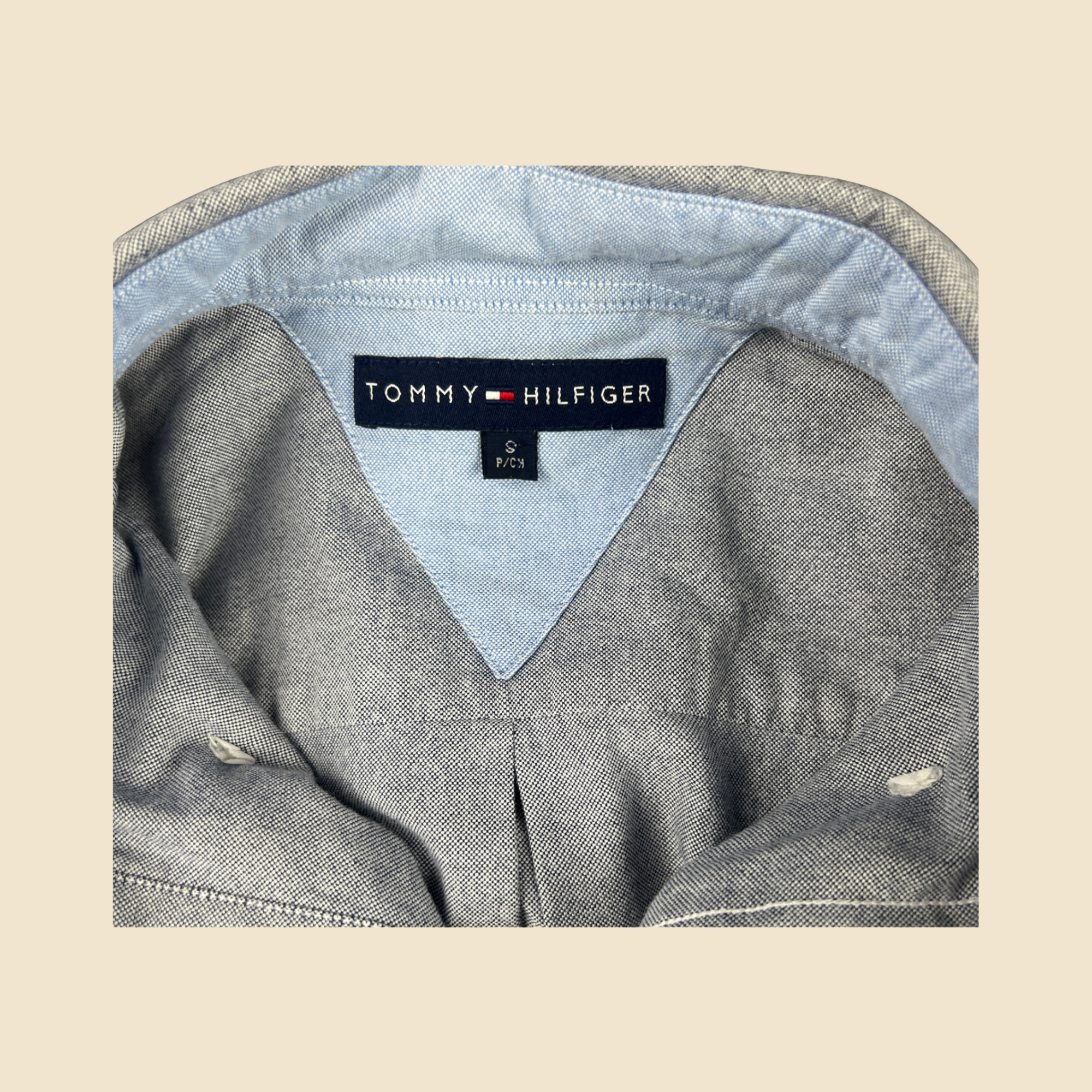 Chemise TOMMY HILFIGER bleu chiné - Taille S