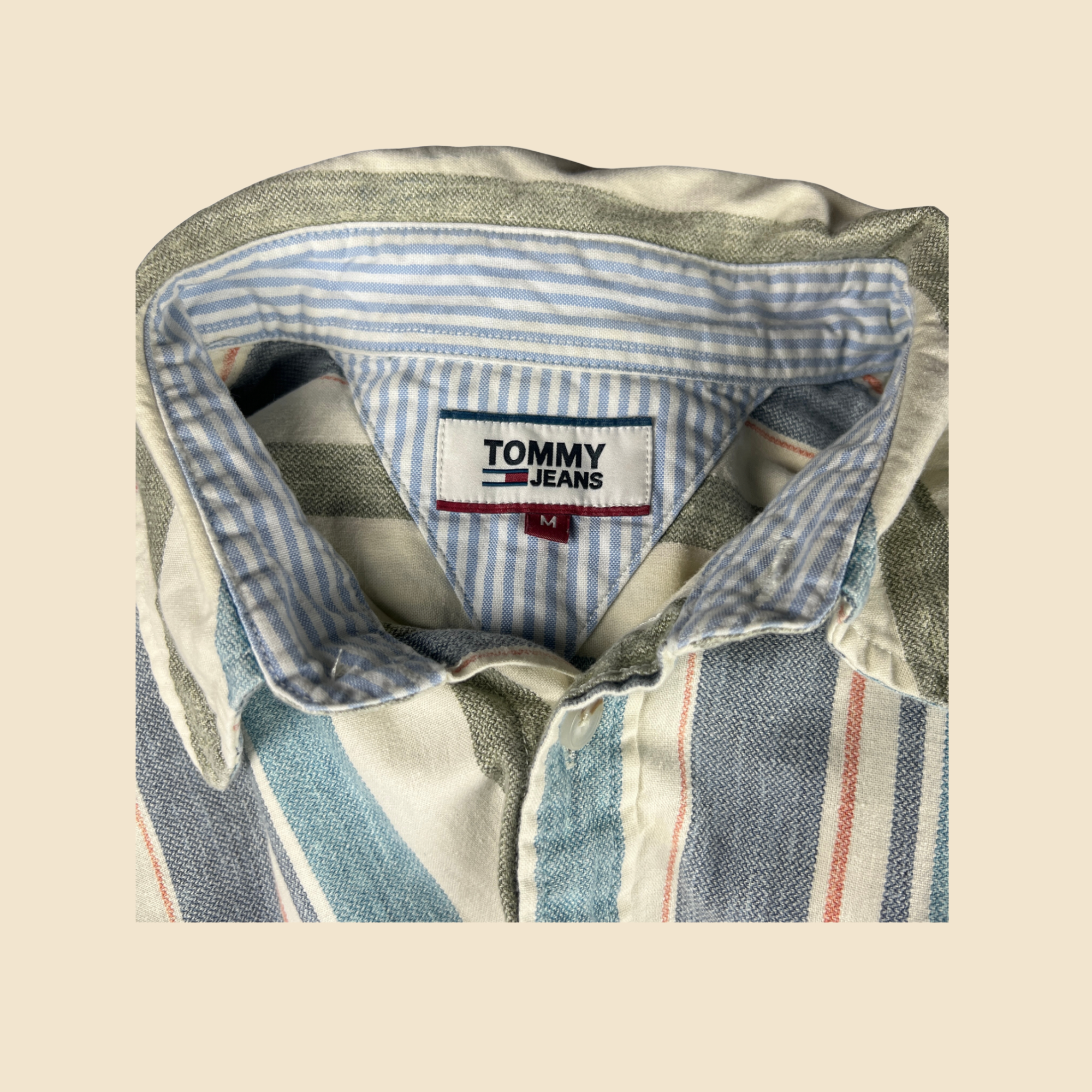 TOMMY HILFIGER Multicolor Striped Shirt - Size M