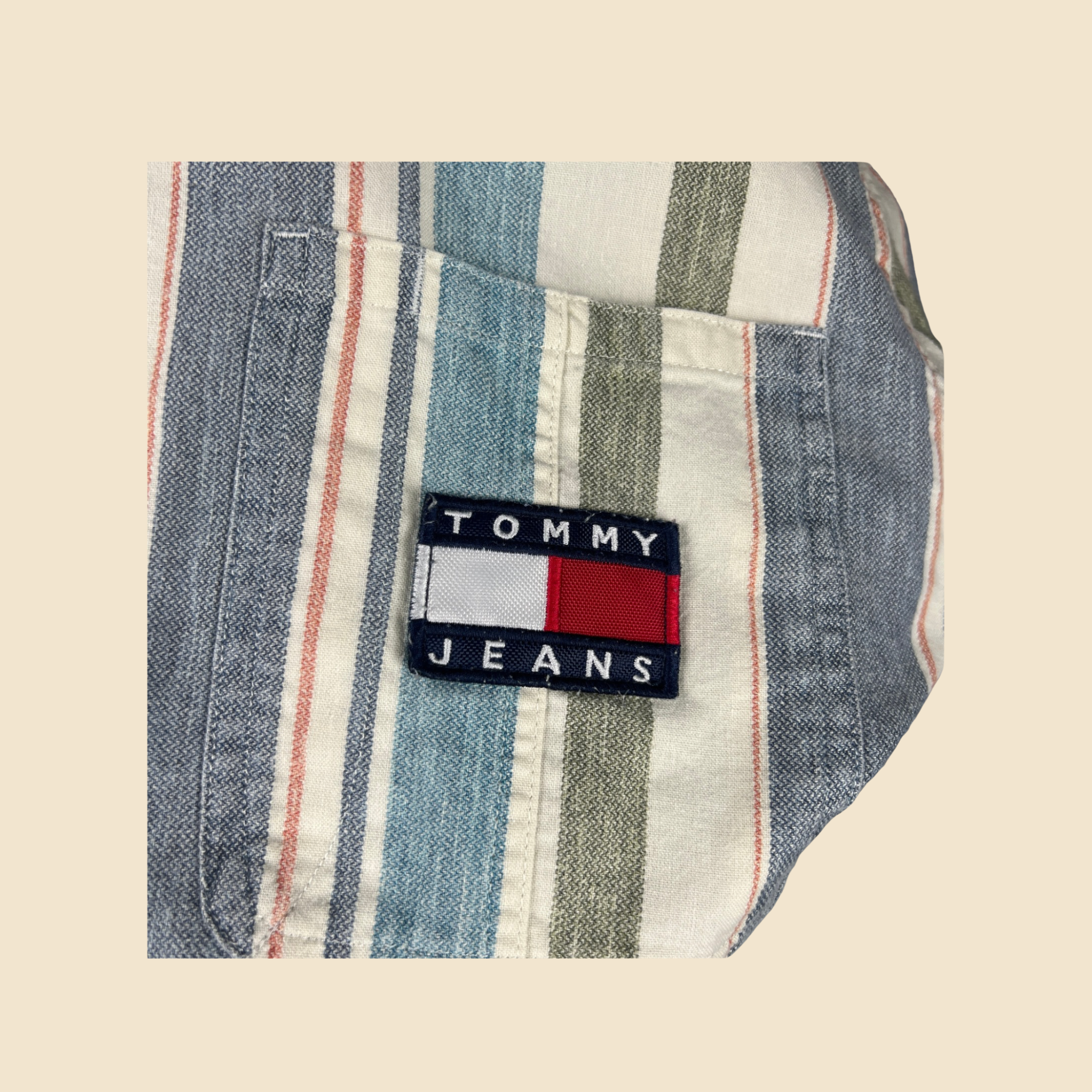 TOMMY HILFIGER Multicolor Striped Shirt - Size M