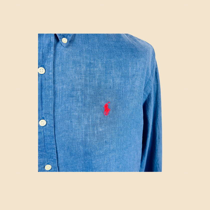 Chemise POLO RALPH LAUREN bleu chiné - Taille L