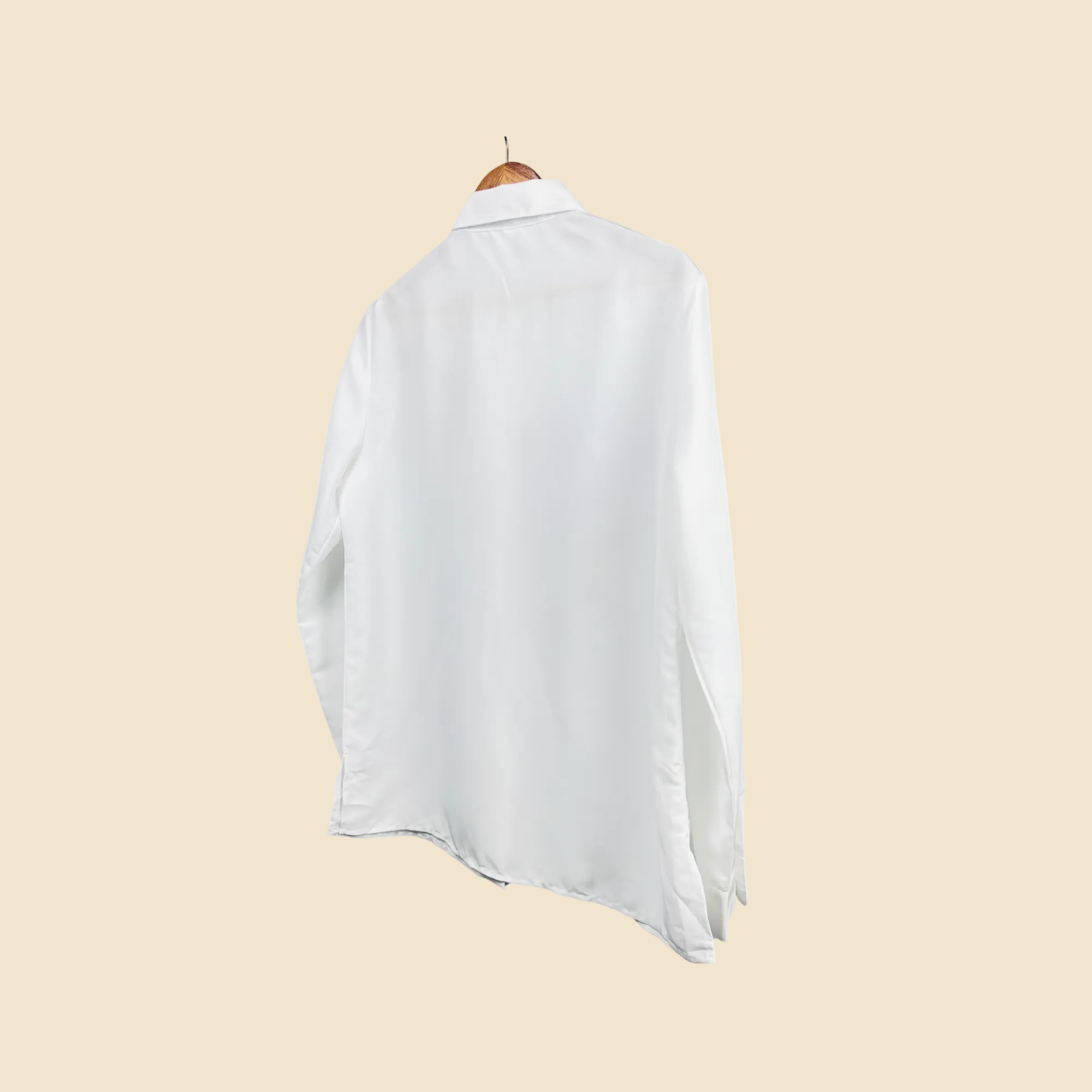 Chemise blanche brodée florale vintage - Taille 38