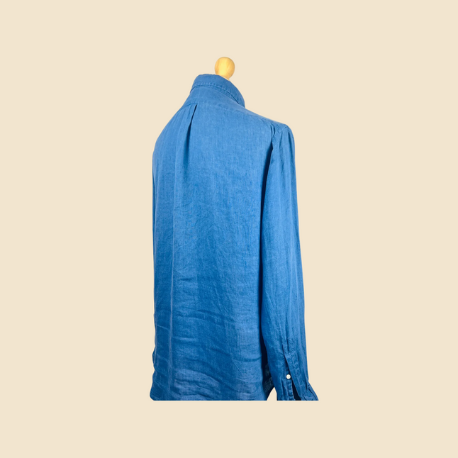 RALPH LAUREN Heather Blue Polo Shirt - Size L
