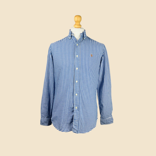 Chemise POLO RALPH LAUREN vichy bleu & blanc - Taille S