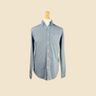 Chemise LACOSTE petits carreaux bleu et blanc - Taille 38