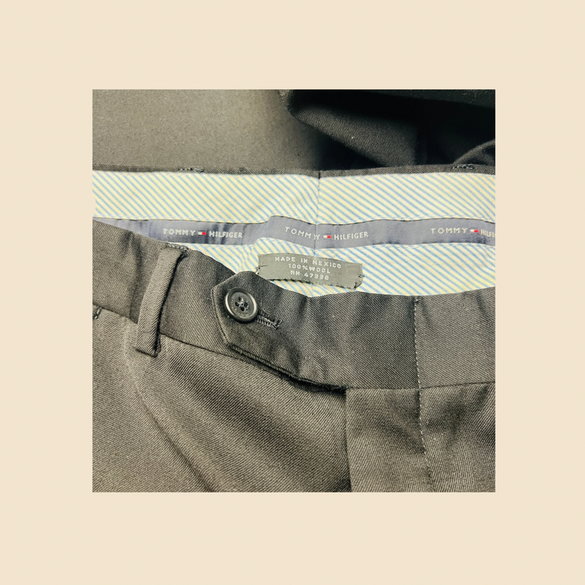 Pantalon TOMMY HILFIGER chino noir - Taille 40