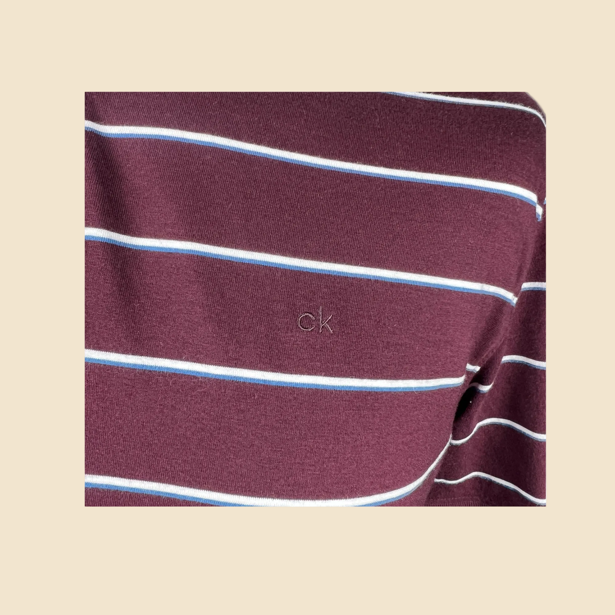 Polo CALVIN KLEIN bordeaux - Taille M