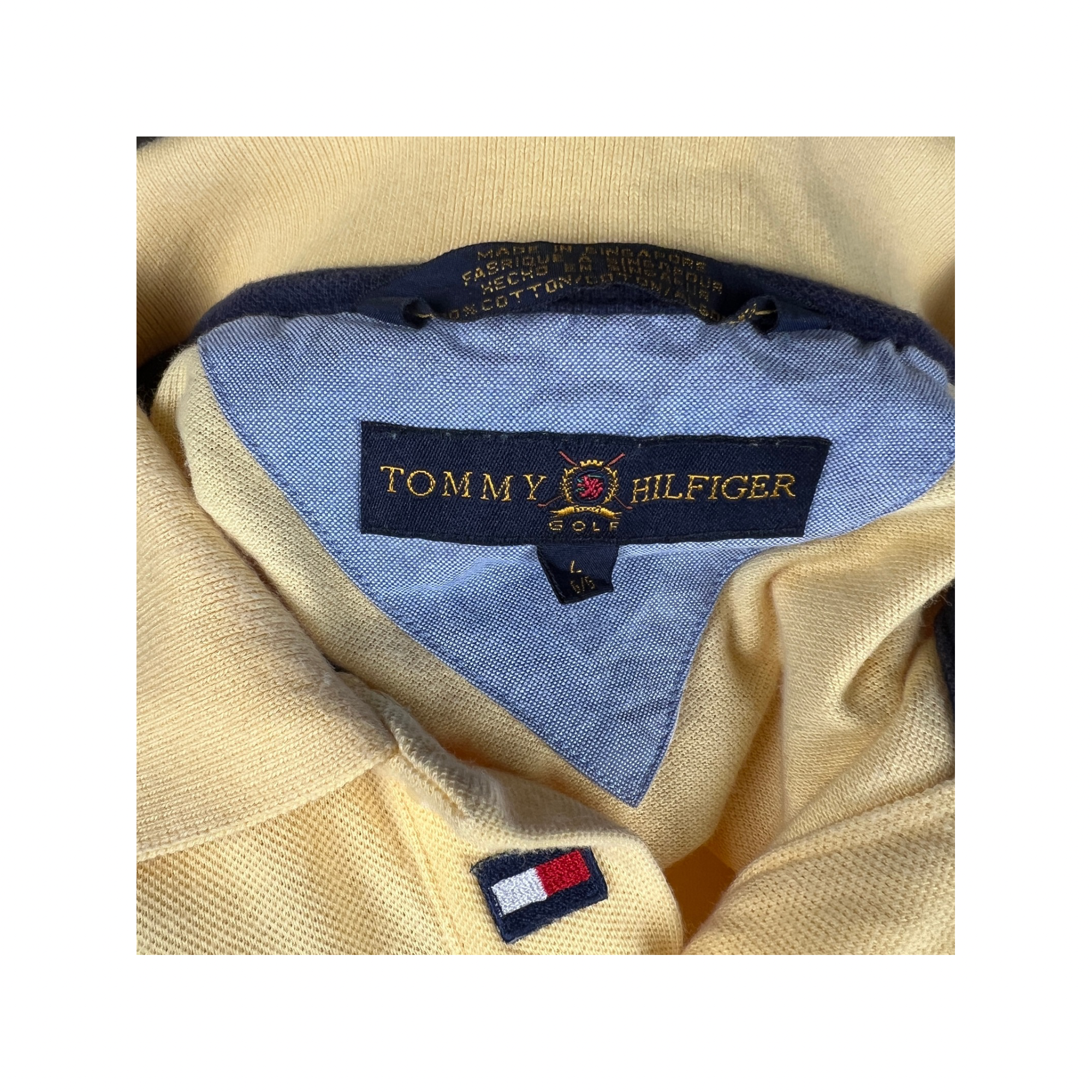 Polo TOMMY HILFIGER jaune - Taille L