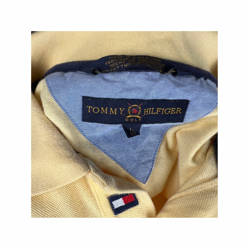Polo TOMMY HILFIGER jaune - Taille L