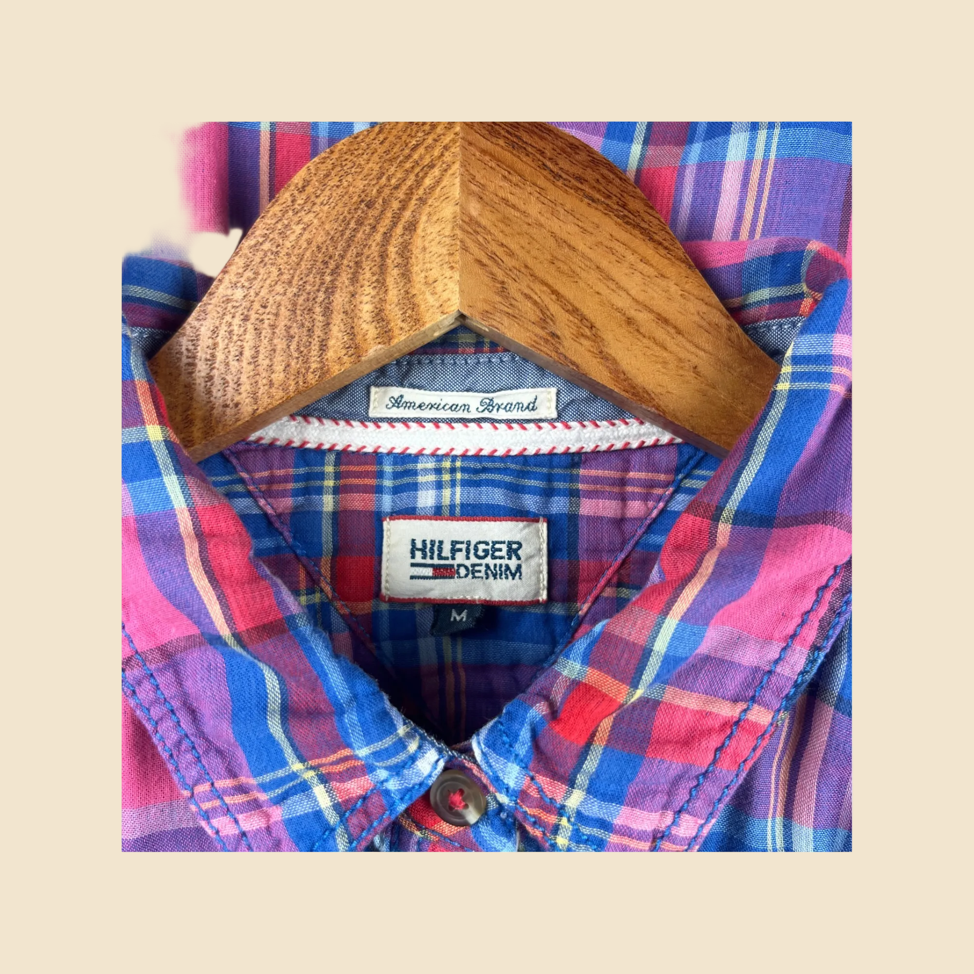 Chemise TOMMY HILFIGER Madras multicolore - Taille M