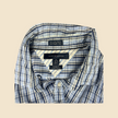 Chemise TOMMY HILFIGER à carreaux bleu et blanc - Taille XL