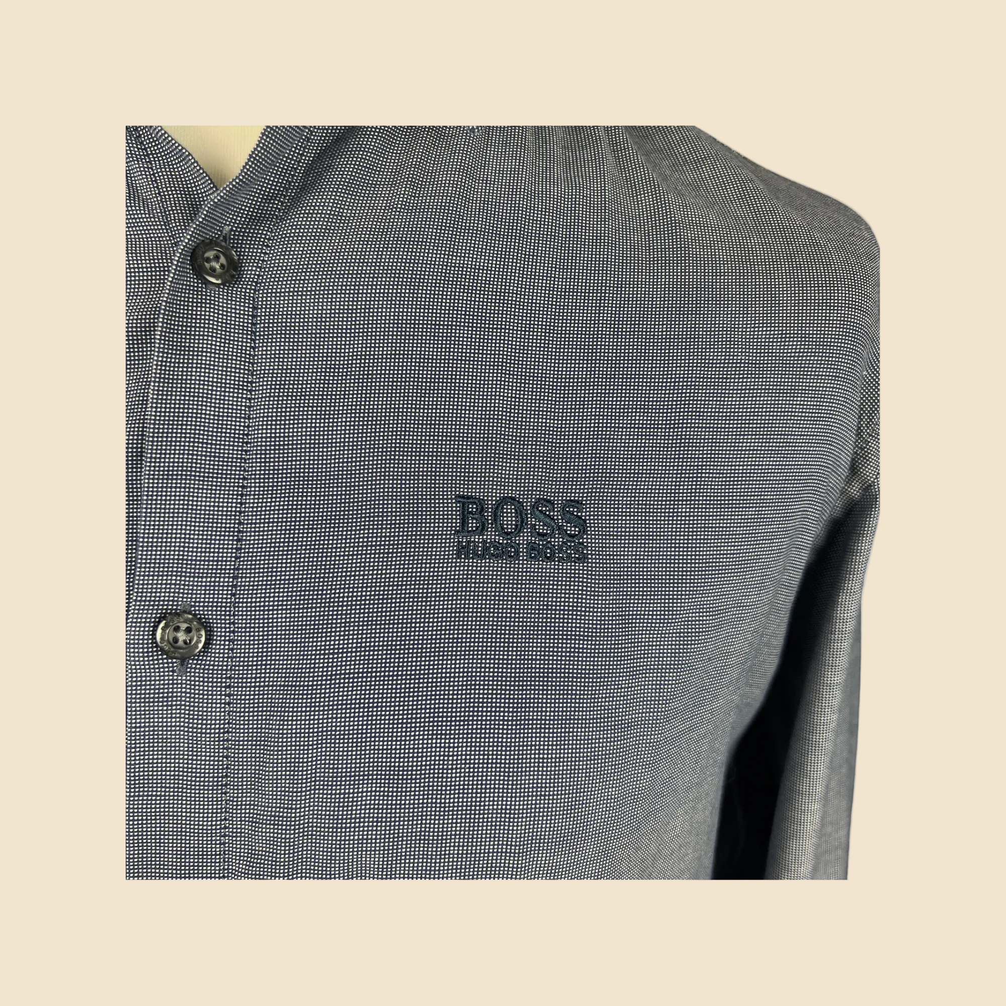 Chemise HUGO BOSS bleu & blanc - Taille L